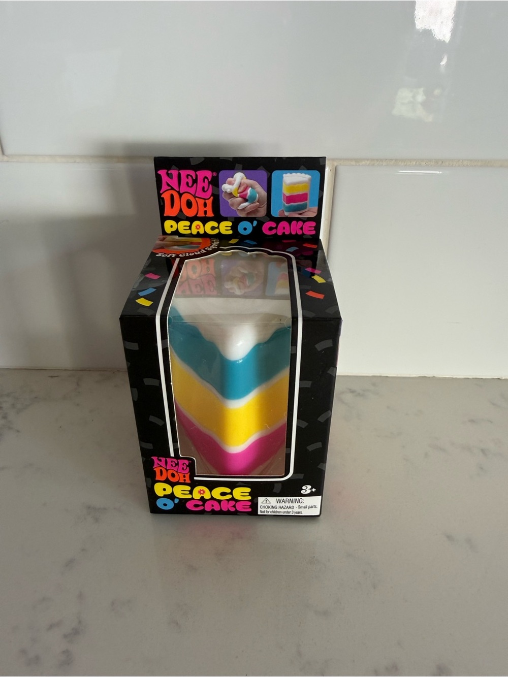 Needoh Peace O' Cake -AUTHENTIC AND RARE! Pink, Yellow, Blue